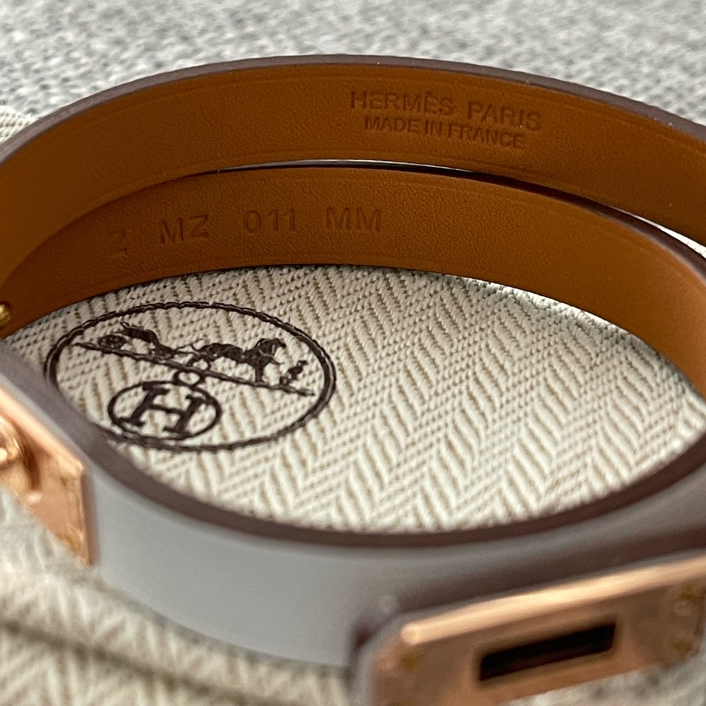 BNIB Hermes Mini Kelly Double Tour Bracelet - Picture 4 of 5